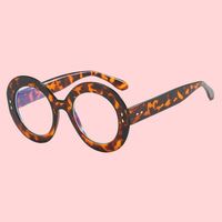 Lunettes anti-lumière bleue pour femmes, monture ronde moderne, monture large, monture de lunettes de vue tendance