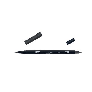 TOMBOW ABT - Pennarello a Doppia Punta Nero Lamp Black - Product Image 1