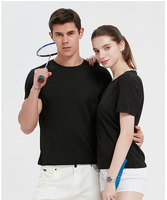 T-shirt uni à manches courtes en polyester et élasthanne ultra doux personnalisé, à séchage rapide, pour hommes, t-shirts de sport