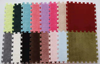 Jouets éducatifs pour bébés personnalisés Tapis de sol en mousse Eva épaisse Tapis puzzle en peluche Ensemble de tapis carrés pour enfants rampant