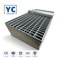 Grille en acier galvanisé pour blocs sanitaires modulaires préfabriqués et unités sanitaires, panneaux de sol antidérapants, export en vrac