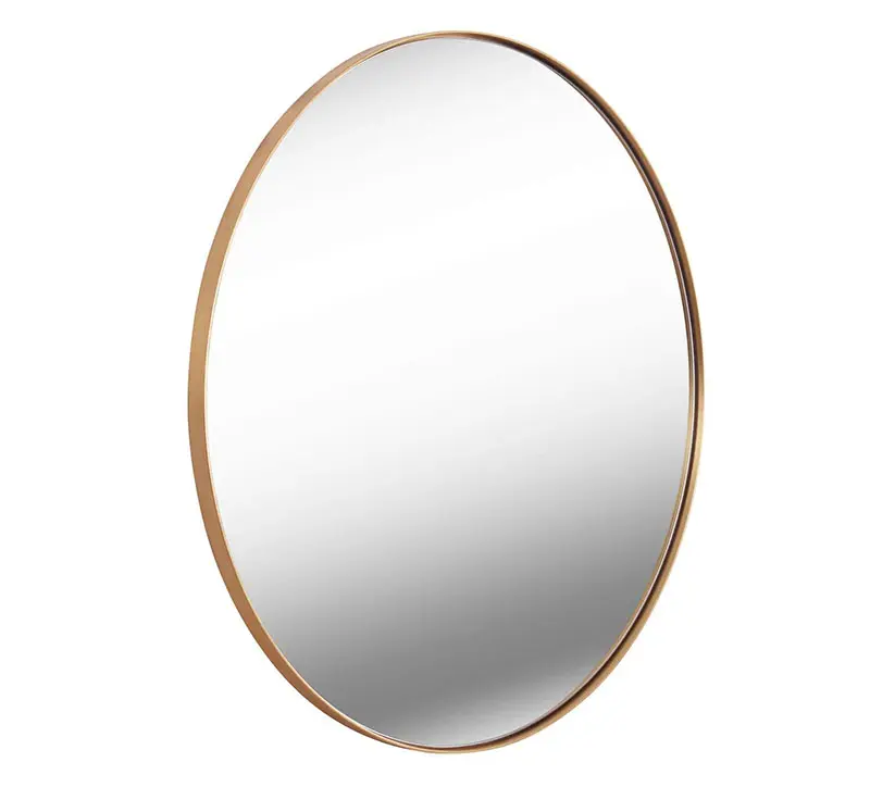 Factory Price Large Gold Round Wall Mirror/ Black Metal Frame Wall Mirror Decorative Home 40cm 50cm 60cm Customized Size