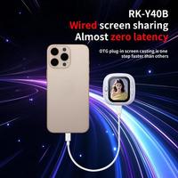 Écran de surveillance pour selfie - Accessoire magnétique RK-Y40B pour caméra arrière de téléphone portable, fabriqué en Chine
