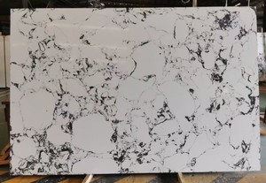 Gian hàng zhenshi hiện đại tối giản gấu trúc trắng đá granit nhân tạo tấm đá thạch anh không chứa silica 15/18mm bề mặt gương cho - Product Image 6