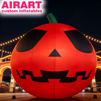Produit phare de la saison : Décoration gonflable lumineuse d'Halloween, Grand Jack O'Lantern gonflable, Accessoire de décoration gonflable commerciale en forme de citrouille d'Halloween