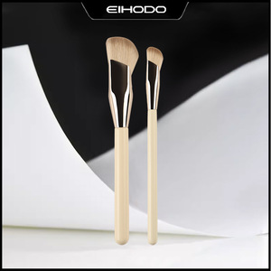 Pinceau Fond de Teint Cangzhou 3,5 cm, poils en nylon, manche en bois, pinceau plat pour correcteur et maquillage - Product Image 5