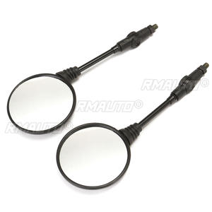 2 Espejos Retrovisores Laterales Redondos Plegables de 10 mm para Motocicleta, para Honda/Suzuki/Yamaha/Kawasaki/BMW - Product Image 3
