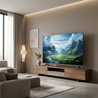 TV Pintar QLED 4K Tanpa Bingkai 85 Inci Android TV untuk Rumah, Hotel, Ruang Konferensi