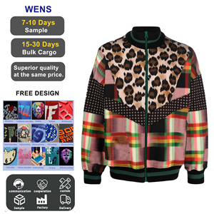 Tùy Chỉnh Chắp Vá Chuyến Bay Phi Công Coach Tiger Leopard In Pilot Ngoài Trời Dày Cách Điện Tiện Ích Máy Bay Ném Bom Áo Khoác Áo Khoác - Product Image 1