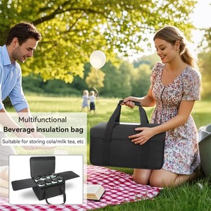 Bolsa Térmica Portátil de Poliéster OEM, Reutilizable, para Bebidas y Tazas de Café, 15L, para Viajes y Entregas - Product Image 5