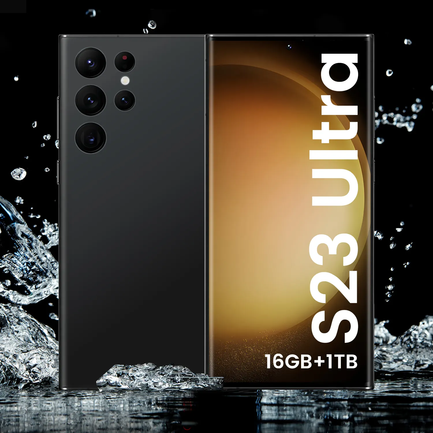 Grosir Pabrik ponsel murah ponsel pintar berkualitas tinggi S23 Ultra asli dengan Logo OLED HD 6.8 inci