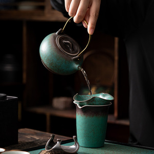 Kung Fu <b>Tea</b> Set Stoneware 6 Person Ceramic <b>Tea</b> Tray With Handle Teapot Gift <b>Box</b> - Product Image 4