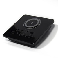 Haut-parleurs de canapé multifonctions à écran tactile, charge sans fil, charge Type-C, charge USB, AUX, accessoires de meubles intelligents, audio