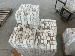 Nuevo Diseño de Mosaico de Mármol Viola Asiático Pulido, con Juntas de 10 mm, para Decoración de Paredes de Baños - Product Image 2
