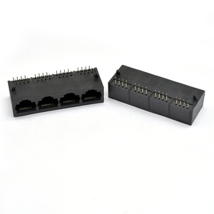 Conector Modular RJ45 8P8C 1x4 <span class=keywords><strong>RunTao</strong></span> Negro, Totalmente de Plástico, Blindado, para Montaje en Panel, Adaptador de Red para Cable Ethernet CAT6 - Product Image 6