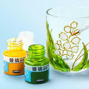 <span class=keywords><strong>Pebeo</strong></span> Glass Color 20ml Peinture Émail Imperméable pour Vitre, Porcelaine, Céramique, <span class=keywords><strong>Verre</strong></span> à Vin, Vitraux – Pour la Peinture - Product Image 1