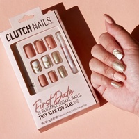 Boîte de rangement en carton recyclable pour faux ongles à presser, personnalisable, pour présentation et emballage de faux ongles, vente en gros