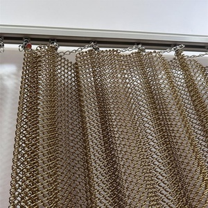 -A forma di maglia <span class=keywords><strong>metallica</strong></span> tende per Hotel soffitti e maglie per tende Decorative in metallo anello di metallo - Product Image 1