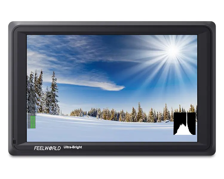 FEELWORLD FW279S 7 인치 hd sdi 모니터 (3G-SDI 4K HDMI 입력 출력 2200nit 일광 표시 가능 카메라 필드