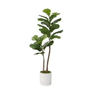 <span class=keywords><strong>Planta</strong></span> Artificial Personalizada de Ficus Lyrata en Maceta, Plantas Artificiales para Interiores y Exteriores, Decoración para el Hogar y la Oficina, <span class=keywords><strong>Planta</strong></span> Artificial - Product Image 1