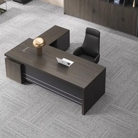 Boss Table Table de gestion de luxe moderne simple pour président de bureau à domicile et combinaison de chaise avec classe atmosphérique