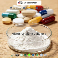 Poudre de cellulose microcristalline de qualité alimentaire MCC102 pour remplissages de capsules, stockée en entrepôt américain, durée de conservation de 24 mois