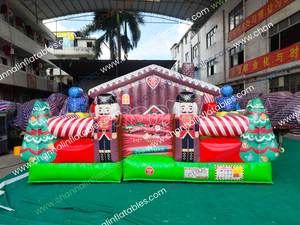 Juegos comerciales de Navidad Plaza de toros inflable Castillo de rebote Toro mecánico inflable - Product Image 2