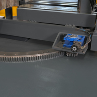 Scie à ruban à rotation automatique TA-65SAA, entraînement hydraulique pour la découpe multi-angles de profilés métalliques en acier
