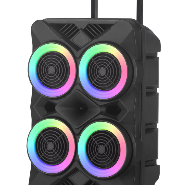 Ningda Factory Wholesale Portable 4*6inch Wireless  Speaker Super Loud Volume for Home Outdoor Square Dance RGB Battery