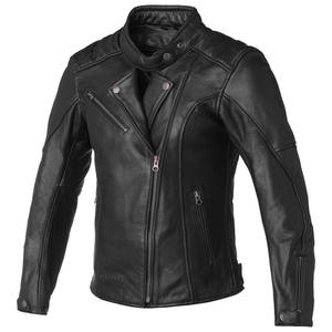 Carburo AVIATOR LADY Blouson de moto en cuir noir pour femmes certifié CE L - Product Image 3