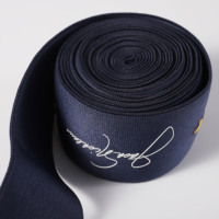 Impression 3D de logo personnalisé tissage Jacquard broderie impression ceinture élastique Textile de maison en silicone pour hommes sous-vêtements