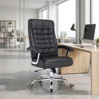 Chaise de bureau en cuir confortable pour une expérience d'assise optimale