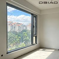 Ventanas Corredizas de Aluminio Modernas con Estándar NFRC, Doble Vidrio Templado, Insonorizadas, Ventanas Fijas Grandes para Dormitorio y Villa de Lujo