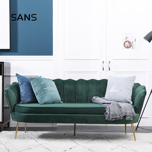 Modern Blue Velvet <strong>Chesterfield</strong> <strong>Sofa</strong> Chair <strong>Cheap</strong> Modular Home Furniture 2-seat Bucket Accent <strong>Sofa</strong> for Living Room - Product Image 3
