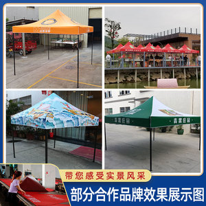 Carpa plegable de 3x3m, roja, de poliéster impermeable, para uso en puestos de mercado. - Product Image 5
