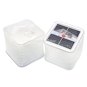 Al Aire Libre plegable LED <span class=keywords><strong>Solar</strong></span> <span class=keywords><strong>inflable</strong></span> luz plegable impermeable 2-en-1 teléfono cargador batería Camping linternas - Product Image 5
