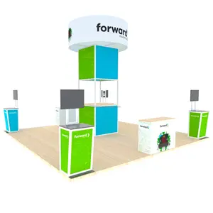 Detian New style Advertising promotion square tube Trade Show Booth