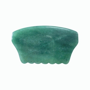 Planche de Gua Sha en jade vert pour le lifting du visage, thérapie Gua Sha, jade aventurine pour le visage - Product Image 3