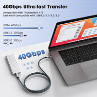 Câble USB4.0 Type C à C 40Gbps - PD3.1 240W Charge rapide 8K 60Hz Vidéo Compatible avec PS5/Nintendo Switch/Galaxy S24