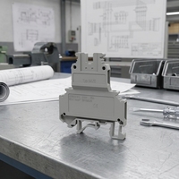 Bloc de bornes bipolaire UKK5 300V 32A 4mm en alliage de cuivre à connexion par vis, ignifuge UL94V0, pour applications automobiles et industrielles