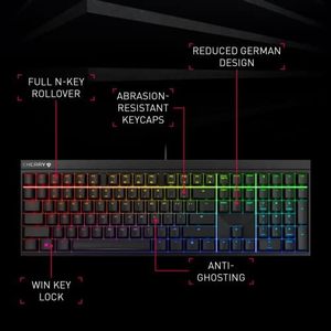 Clavier de jeu filaire Cherry 2.0s avec éclairage RVB et différentes options de commutation : Noir, Bleu, Marron Cherry MX 2.0s filaire - Product Image 5