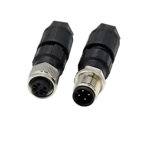 Proveedor de conectores Conector M12 Piercing de 4 pines Macho Hembra Conector de enchufe IDC codificado