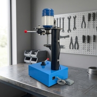 Machine de scellage de bouteilles et de canettes de boissons en papier manuelle à entraînement électrique XQ-200 220V 35kg Facile à utiliser