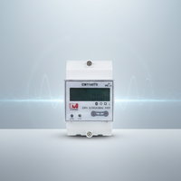 Medidor de Energía Inteligente Monofásico de Dos Cables EM114070 STS, GPRS / RS485 / Medidor de Energía Prepago, Medidor de Vatios-Hora
