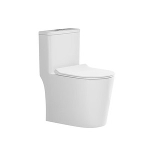 Hộ Gia Đình Hiện Đại một mảnh gốm WC nhà vệ sinh kéo dài tuôn ra bát dual-tuôn ra tầng gắn siphonic cho phòng tắm sử dụng - Product Image 1