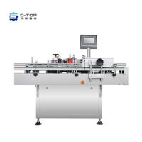 Machine automatique de collage d'étiquettes électriques de haute précision avec moteur et PLC pour bouteilles et canettes