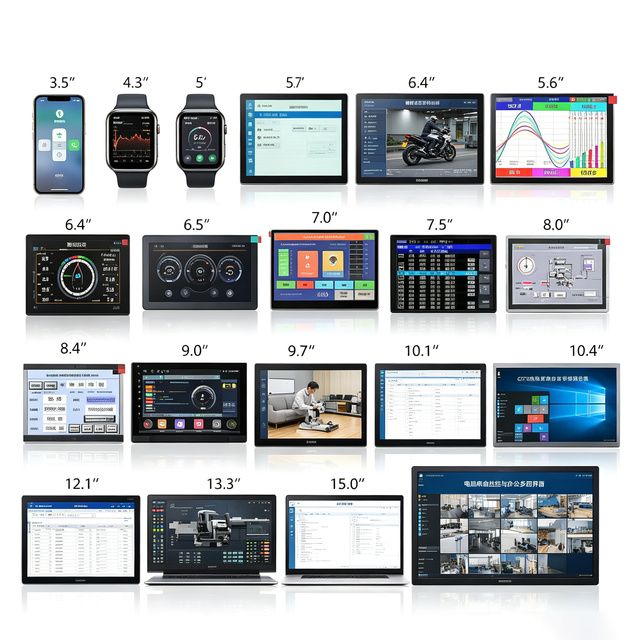 Customized Innolux LCD Display Screens 4.3, 5, 5.6, 7, 8, 9, 10.2, Inch TFT LCD Screen Display Modules