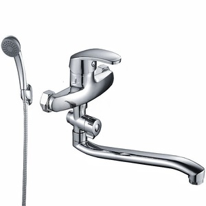 Ensemble de robinetterie de douche murale en laiton avec valve en céramique, design moderne, avec douchette à jet de pulvérisation - Product Image 5