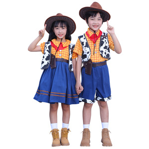 Costume Woody de Toy Story pour enfants, garçons et filles, tenue de cosplay de cowboy avec chapeau, ceinture, bottes, taille S M L - Product Image 5