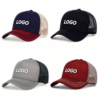Gorra Clásica de Malla Transpirable de 5 Paneles con Visera Curva para Verano, Estilo Trucker, para Hombre y Mujer